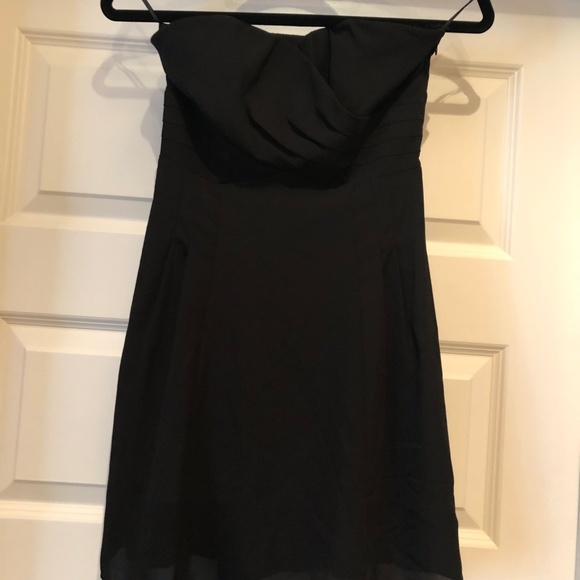 Strapless Black Cocktail Dress - Size 2 - Picture 1 of 4